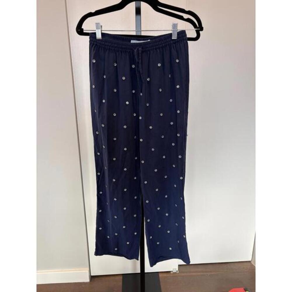 Hill House Navy Rhinestone Lounge Pants S
